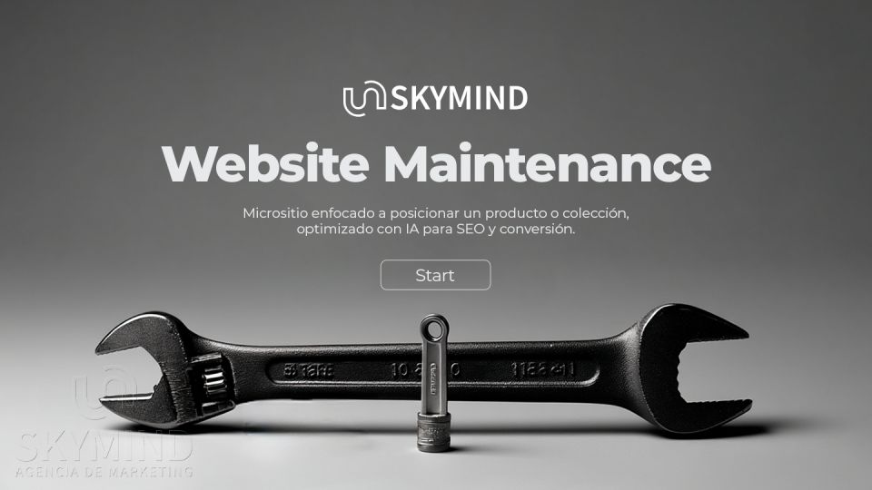Mantenimiento web inteligente con IA Skymind